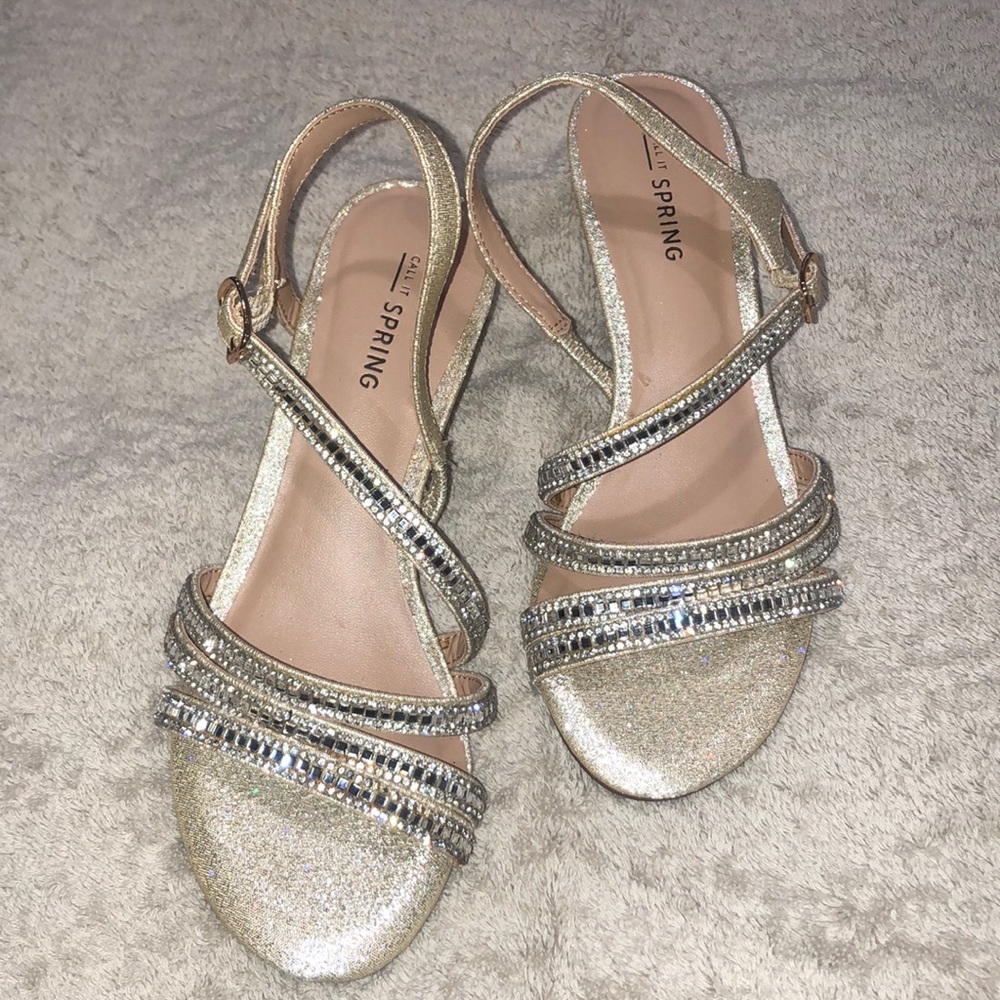 Blingy Wedge Sandal